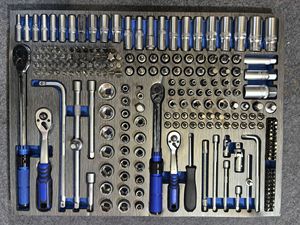 Kit d'outils de réparation multifonctionnel professionnel en acier allié robuste de 413 pièces pour l'entretien automobile et mécanique - Product Image 5
