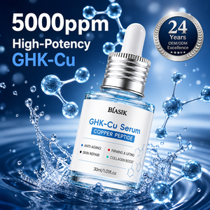 Suero Bioactivo con Péptidos <span class=keywords><strong>de</strong></span> Cobre GHK-Cu 5000ppm para Estimular el Colágeno, Producción <span class=keywords><strong>de</strong></span> Elastina, Regeneración Profunda <span class=keywords><strong>de</strong></span> la <span class=keywords><strong>Piel</strong></span>, OEM - Product Image 1