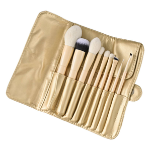 YRX 18pcs Professional Makeup <b>Brushes</b> Set Soft Synthetic Hair Private Label Cruelty Free Vegan Fiber Bag for Face Concealer - Product Image 6
