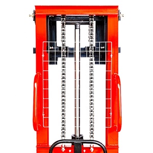 รถยกไฮดรอลิกแบบแมนนวลขนาดเล็ก 2 ตัน 3 ล้อ แบบเข็นมือ  สำหรับยกของขึ้นเอง - Product Image 1