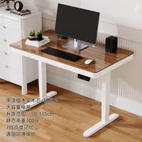 Bureau de travail ergonomique au design moderne avec table élévatrice durable 300-Jin Charge statique Montage facile Finition en bois pour le travail quotidien