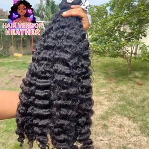 Drop <span class=keywords><strong>Shipping</strong></span> capelli indiani crudi vietnamiti fasci umani birmano riccio capelli capelli umani allineati parrucche capelli umani onda naturale del corpo - Product Image 3