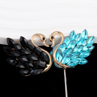 Nouvelle boule de perçage industrielle robuste Little Swan, trou droit, pour bricolage, stylo, chaîne de téléphone portable, collier, pendentif, accessoire en alliage de zinc