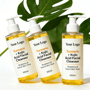 Nettoyant visage éclaircissant au curcuma et à l'acide kojique pour les taches brunes et l'acné, marque privée OEM - Product Image 5