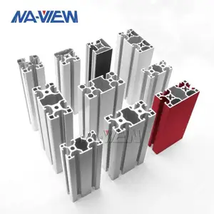 Profilo in Alluminio Estruso 4080 80 <span class=keywords><strong>X</strong></span> 40 40X80 dei Produttori Cinesi, Lega di Alluminio Durevole per Taglio e Piegatura Personalizzati - Product Image 1