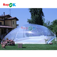 Grande tente à dôme transparente transparente Couverture de piscine gonflable transparente Tente à bulles Publicité Inflatables à vendre