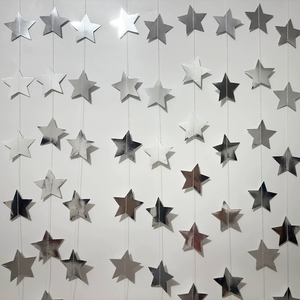 <b>Mirror</b> pentagonal Star Hanging Decoration For Wedding,Party, Holiday, Christmas And Halloween - Product Image 3