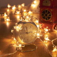 Guirlandes lumineuses LED en plastique pour décoration intérieure et camping, motifs étoiles et boules de cristal, tendance, pour marché nocturne, IP65