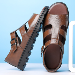 Sandales à sangle en T noires antidérapantes, chaussures d'été pour hommes et jeunes de 18 à 40 ans - Product Image 2