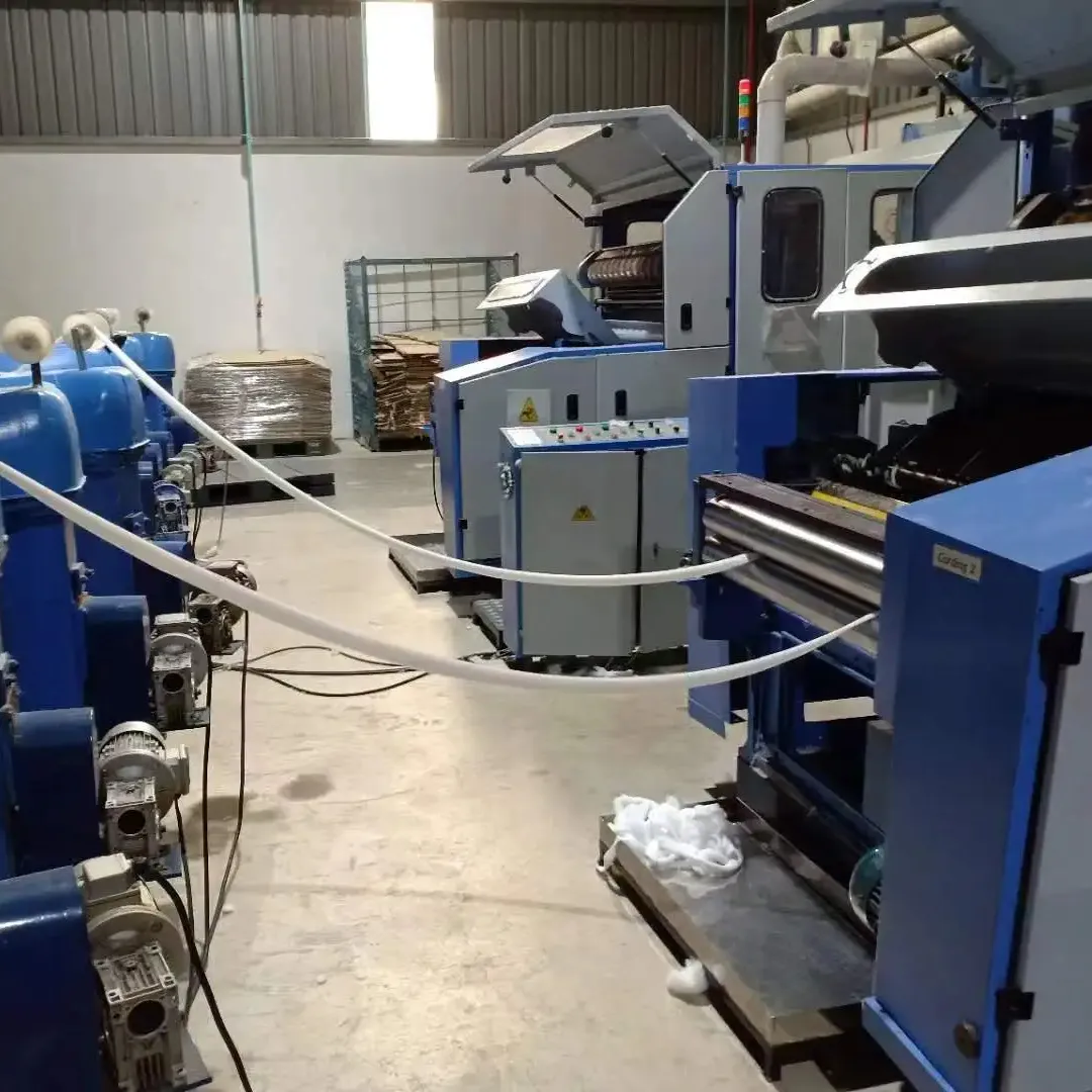 Pamuk üretim hattı için otomatik tekstil makineleri pamuk iplik % tarama makinesi