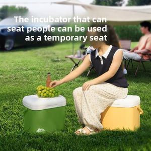 Portable Outdoor Camping <b>Cooler</b> <b>Box</b> with Built-in Thermometer 5L-50L Insulated <b>Ice</b> Chest for Car Picnic Commercial Use - Product Image 3