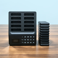 Rechteckiges 10-Pager-Restaurant-System mit Vibrations-Pagers und Tisch-Benennern, Drahtloses Rufsystem für Restaurants