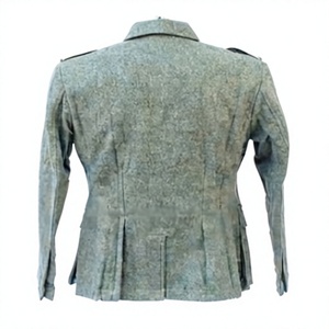 เสื้อคลุมขนสัตว์สีเทาแบบเยอรมันยุคสงครามโลกครั้งที่ 2 สำหรับผู้ชาย แขนยาว ติดกระดุม กันน้ำ กันลม เสื้อแจ็คเก็ตฤดูหนาว รับผลิตตามแบบ OEM ชุดยูนิฟอร์มสั่งทำ - Product Image 6