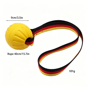 Juego de Juguetes Duraderos y Ecológicos de EVA para Perros - Anillo Masticable y Pelota de Arrastre para Masticadores Agresivos, Juguetes Interactivos Flotantes para Lanzar y Recoger - Product Image 3