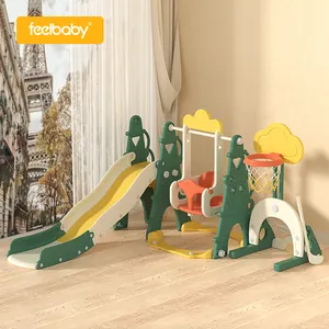 手感宝宝热卖促销礼品造型幼儿室内迷你塑料游乐场儿童折叠滑梯