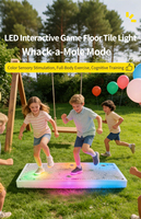 Plancher de danse LED interactif/lampe murale pour enfants de 2 à 7 ans avec jeux éducatifs et musique