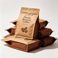 Offre Spéciale – Sacs à café biodégradables refermables avec impression en héliogravure, en PET de qualité alimentaire, 100g, 250g, 500g, 1kg, recyclables, avec soufflet de fond
