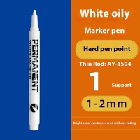 Encre blanche imperméable à l'eau et sans décoloration Stylo express de grande capacité à séchage rapide pour les peintures huileuses de pneus Graffiti Marqueur permanent