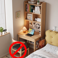 Table de chevet perforée en bois massif, faite à la main, pour ordinateur, 70 cm de large, table d'étude pour enfants, surface de bureau