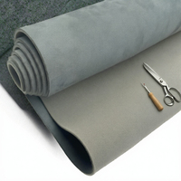 Tissu de remplacement pour toit de voiture en suède 100% polyester, épais, résistant à l'abrasion, 36x60 pouces, avec support en mousse, pour intérieur