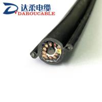 Câble de commande plat tandem pour grue, pour palan électrique, conducteur en cuivre, isolation PP/EPDM, gaine PVC/PUR, 300/500V