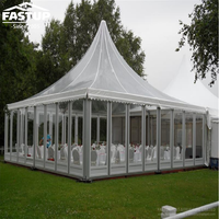 8x8m 10x10m Guangzhou Fastup B-line pagode mariage auvent chapiteau tente pour les événements de fête en plein air en gros 50-100 personnes