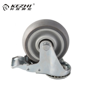 Quality assurance bolt hole medium duty wheel and TPR caster brake - Product Image 1