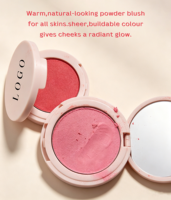 Palette de fard à joues pressé 8 couleurs personnalisable avec logo privé, végétalien, sans cruauté, longue tenue, haute pigmentation