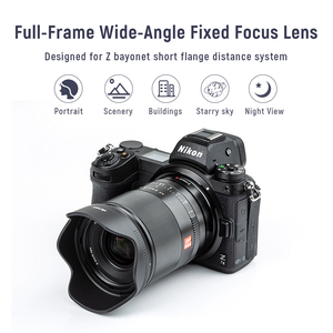 VILTROX AF <span class=keywords><strong>35mm</strong></span> F1.8 <span class=keywords><strong>STM</strong></span> Z Plein Cadre Large Angle à Focale fixe Automatique De Lentille de Focalisation pour Z monture Z7II Z6II Z50 Caméras - Product Image 4