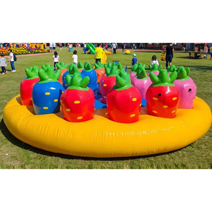 IFUN Jeu gonflable amusant d'<span class=keywords><strong>extérieur</strong></span> pour team building, en PVC, cube roulant et jeu de retournement, certifié EN14960, taille et couleur personnalisables - Product Image 4