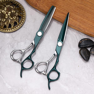 กรรไกรตัดผม CNC ขนาด 6.0 นิ้ว รุ่น Hy-6  กรรไกรซอยผมสองสี คุณภาพสูง สำหรับใช้งานด้านความงาม สำหรับคนถนัดขวา ผลิตจากเหล็กกล้าไร้สนิม 440C - Product Image 5