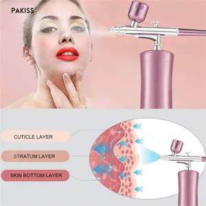 PAKISS Vaporisateur Nano Brume en Acier Inoxydable & Aérographe - Appareil Électrique Portable USB pour Soin du Visage, Utilisation Automobile et Domestique, Vaporisateur Facial à Oxygène - Product Image 3
