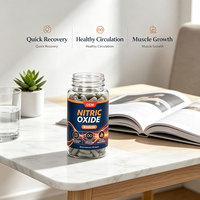 Booster d'oxyde nitrique 60 capsules, flux sanguin sain, performance sportive améliorée, soutien immunitaire, complément pour adultes, OEM privé