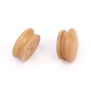Poignée de meuble en bois lisse faite à la main de haute qualité, petite poignée de tiroir pour armoires de cuisine, commodes, placards - Compatible OEM - Product Image 2