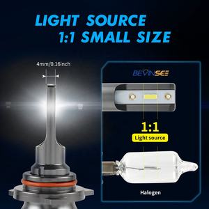 Ampoules de phare LED Bevinsee 2x HIR2 9012 CSP 6000LM 50W pour <span class=keywords><strong>Opel</strong></span> <span class=keywords><strong>Zafira</strong></span> Tourer C 2011-2016 2017 <span class=keywords><strong>2018</strong></span> 2019 - Product Image 3