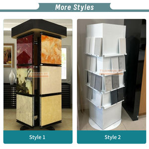 Hot Sale 360 Drehst änder Boden Display Stand Rack Marmor Steinplatte Ausstellung Quarz Stein Display Stand - Product Image 4