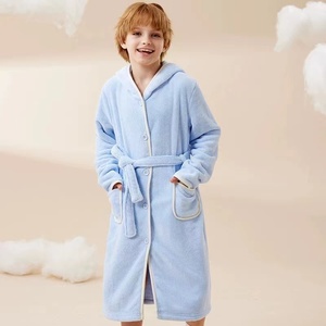 Di fascia alta in puro cotone <span class=keywords><strong>accappatoio</strong></span> per gli uomini e gli adolescenti delle ragazze assorbente camicia da notte termica per l'estate - Product Image 6