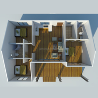 Maison moderne préfabriquée de luxe Panneau sandwich de villa à cadre en acier léger pour abri d'auto Maison préfabriquée de luxe à cadre en acier exportée