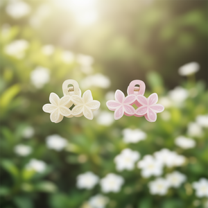 Pince à cheveux en plastique Angelina Frangipani 12 cm pour femme, usage quotidien, style doux - Product Image 2