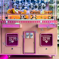 Machine à griffes d'arcade double joueur, machine commerciale avec lecteur de cartes, grue intelligente pour zones de divertissement pour enfants et centres commerciaux modernes
