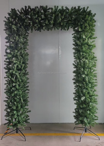 250CM verde artificiale PVC natale arco albero per porta singola utilizzando - Product Image 4