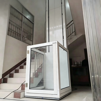Mini-ascenseur domestique 3m pour duplex et loft, installation au deuxième et troisième étage, plateforme élévatrice hydraulique quatre niveaux, ascenseur simple