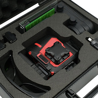 Niveau laser vert multifonctionnel 4D 16 lignes 360 Niveau laser à nivellement automatique avec écran LCD