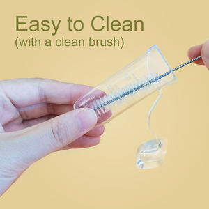 YOUHA - <span class=keywords><strong>Recolector</strong></span> <span class=keywords><strong>de</strong></span> Leche Materna <span class=keywords><strong>de</strong></span> Silicona sin BPA, 2 Piezas con Cepillo y Etiqueta, Kit <span class=keywords><strong>de</strong></span> Recolección <span class=keywords><strong>de</strong></span> Leche Materna Reutilizable <span class=keywords><strong>de</strong></span> Grado Alimenticio - Product Image 5