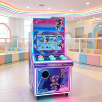 Machine de jeu d'arcade commerciale pour enfants, à monnayeur, avec écran HD 17 pouces, jeu interactif et éclairage RGB