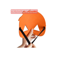 Masques d'Halloween en feutre pour enfants Cosplay Mascarade Party Eye Mask avec corde élastique Sorcière Citrouille Pirate Squelette Vampire Mask