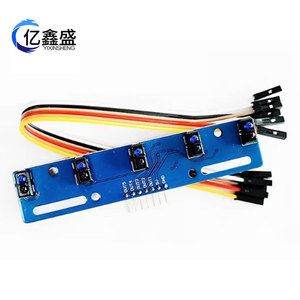Módulo de sensor infrarrojo Tcrt5000, seguimiento de líneas de 5 canales para robótica inteligente de automóviles - Product Image 2
