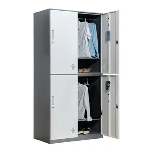 12 pintu Staf logam loker baja penyimpanan Gym loker pakaian logam loker kabinet lemari pakaian