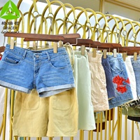 Celana Pendek Wanita Berkualitas Tinggi Bekas Gracer Bahan Polyester/Katun Musim Panas Dewasa 45kg MOQ Guangdong Grosir
