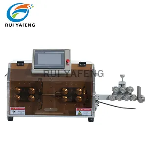 RYF 16 wheesl drive Automatic multi core sheathed wire cutting and stripping machine 30 square PVC cables strip machine